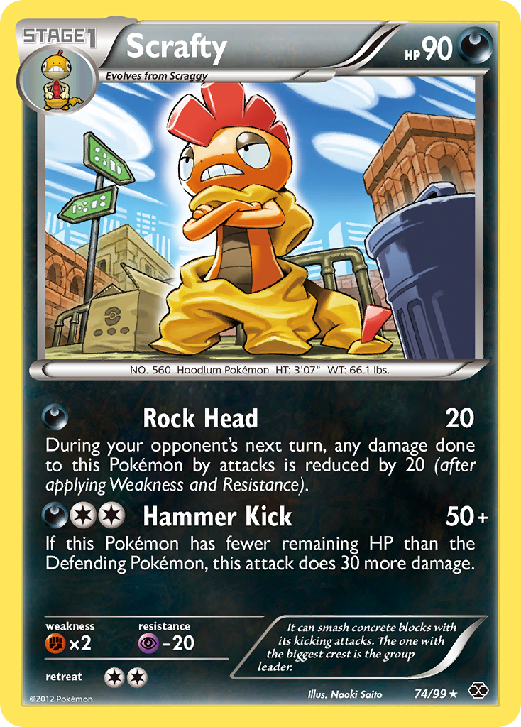 Scrafty — illustrated card