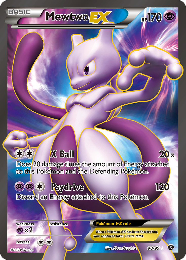 Mewtwo-EX — illustrated card