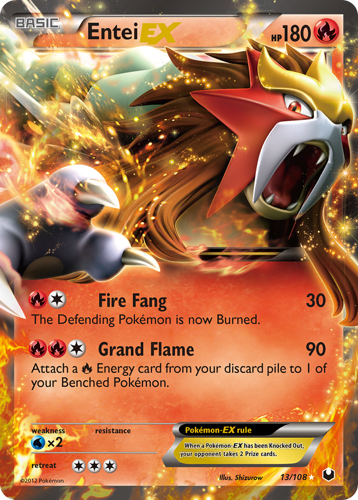 Entei-EX — illustrated card