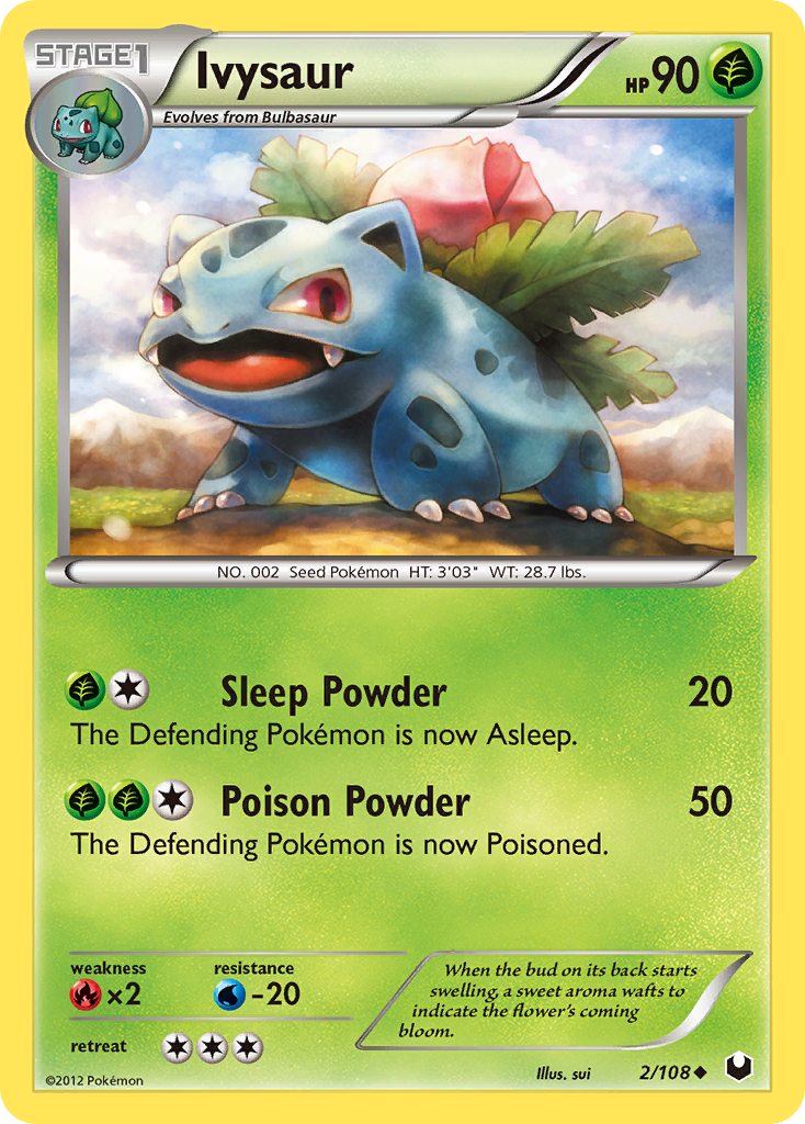 Ivysaur — illustrated card