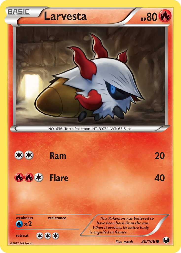 Larvesta — illustrated card