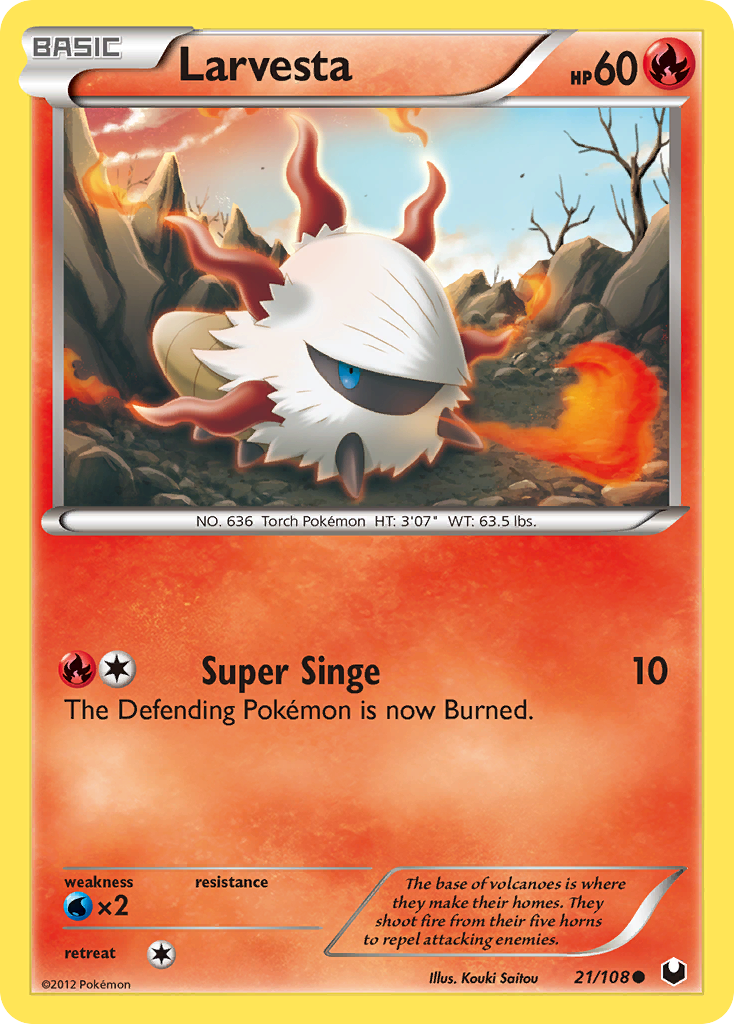 Larvesta — illustrated card