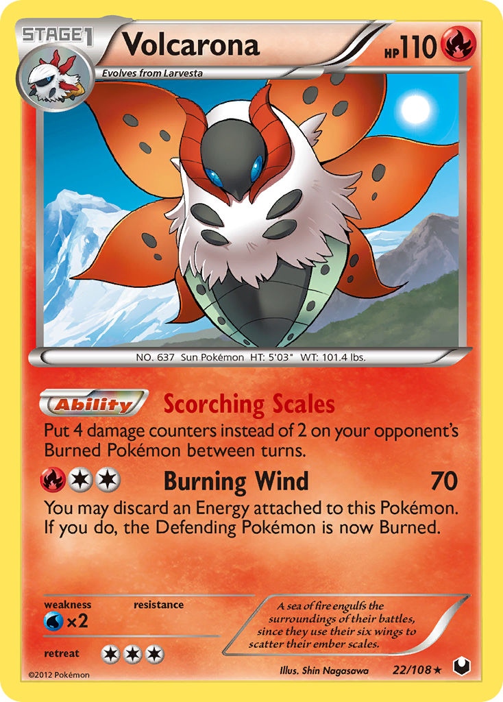 Volcarona — illustrated card