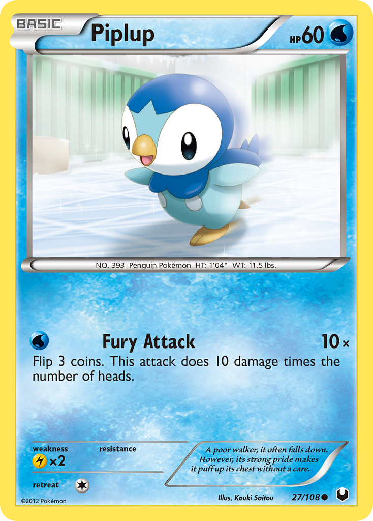 Piplup — illustrated card