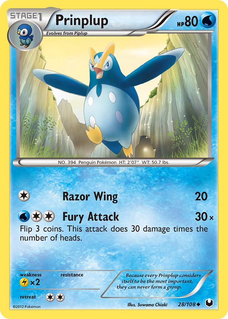Prinplup — illustrated card