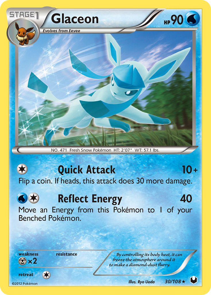 Glaceon — illustrated card
