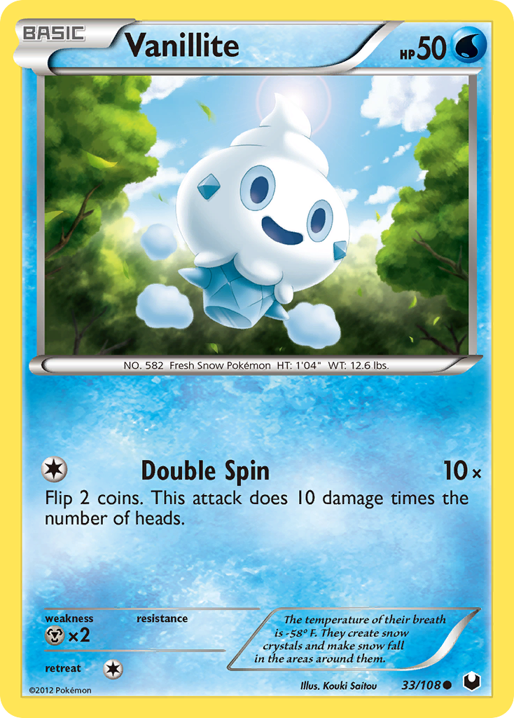 Vanillite — illustrated card
