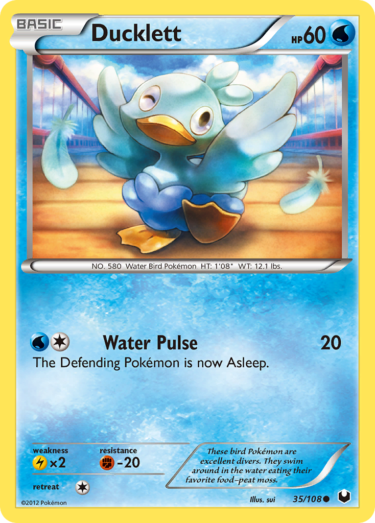 Ducklett — illustrated card