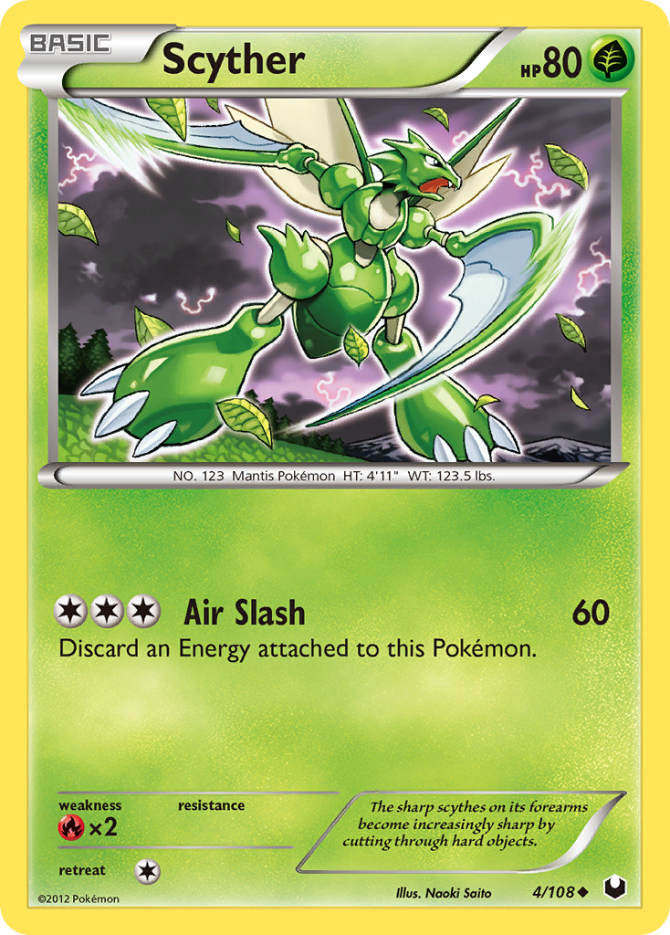 Scyther — illustrated card