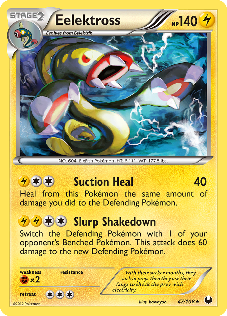 Eelektross — illustrated card