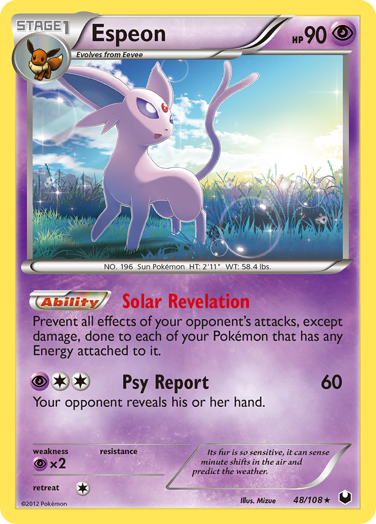 Espeon — illustrated card
