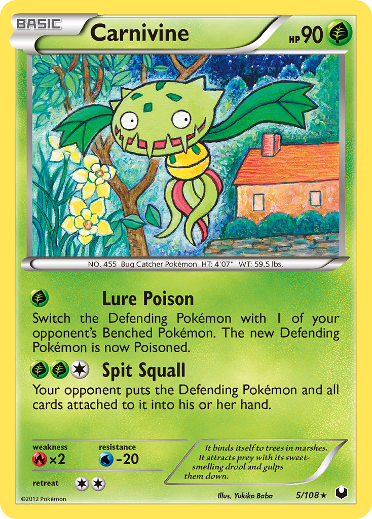 Carnivine — illustrated card