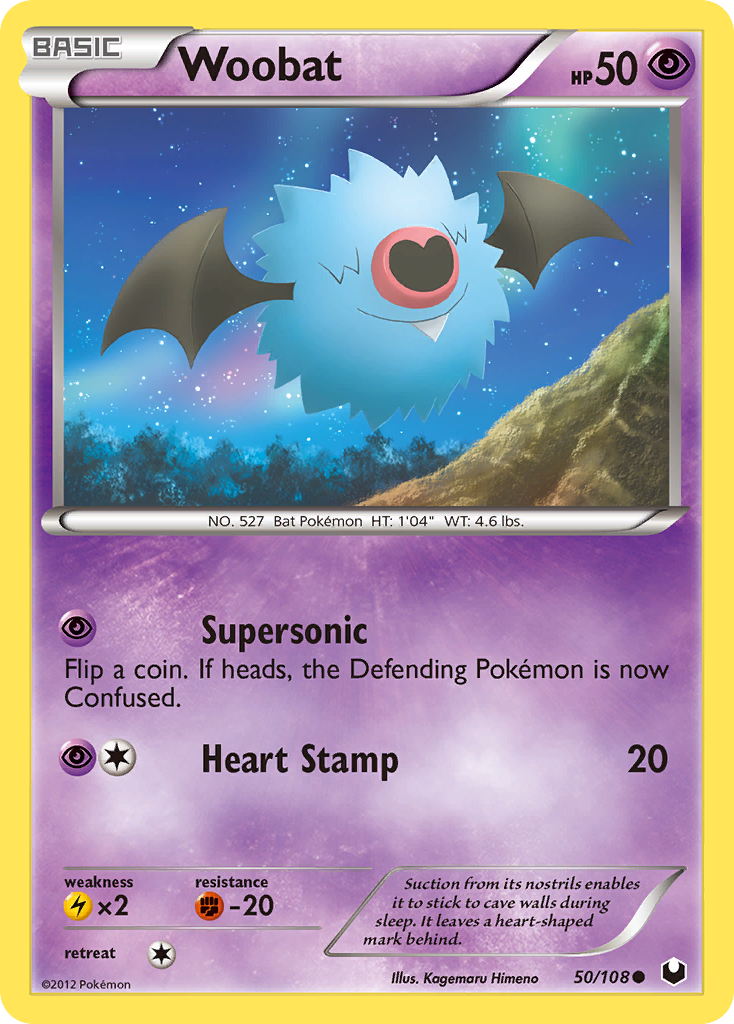 Woobat — illustrated card