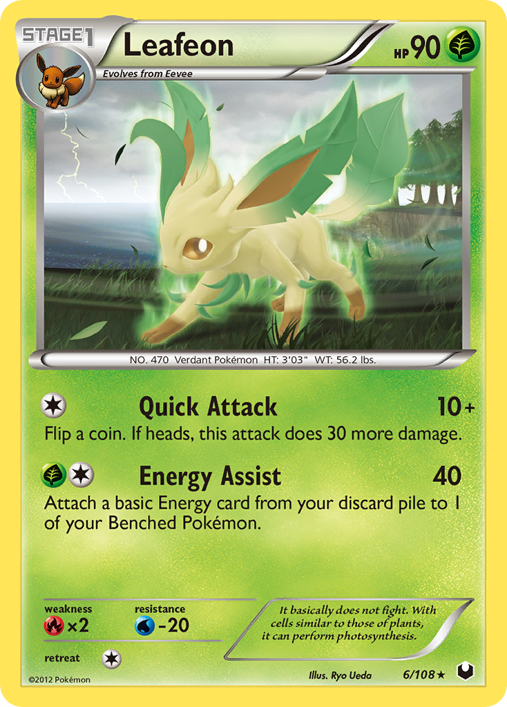 Leafeon — illustrated card