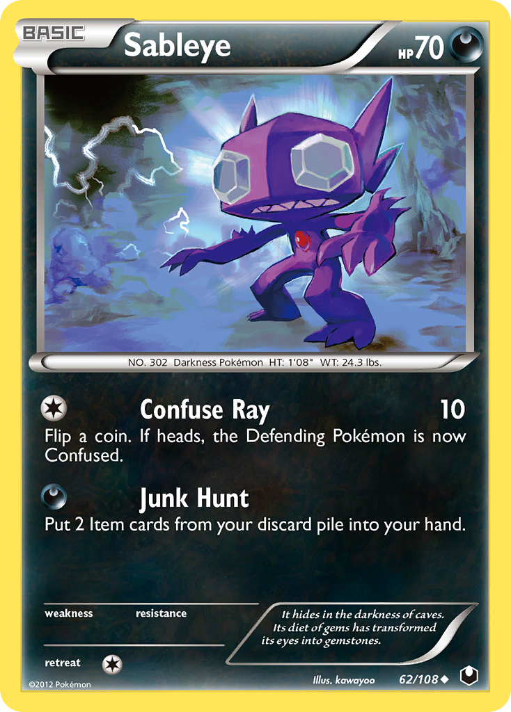 Sableye — illustrated card