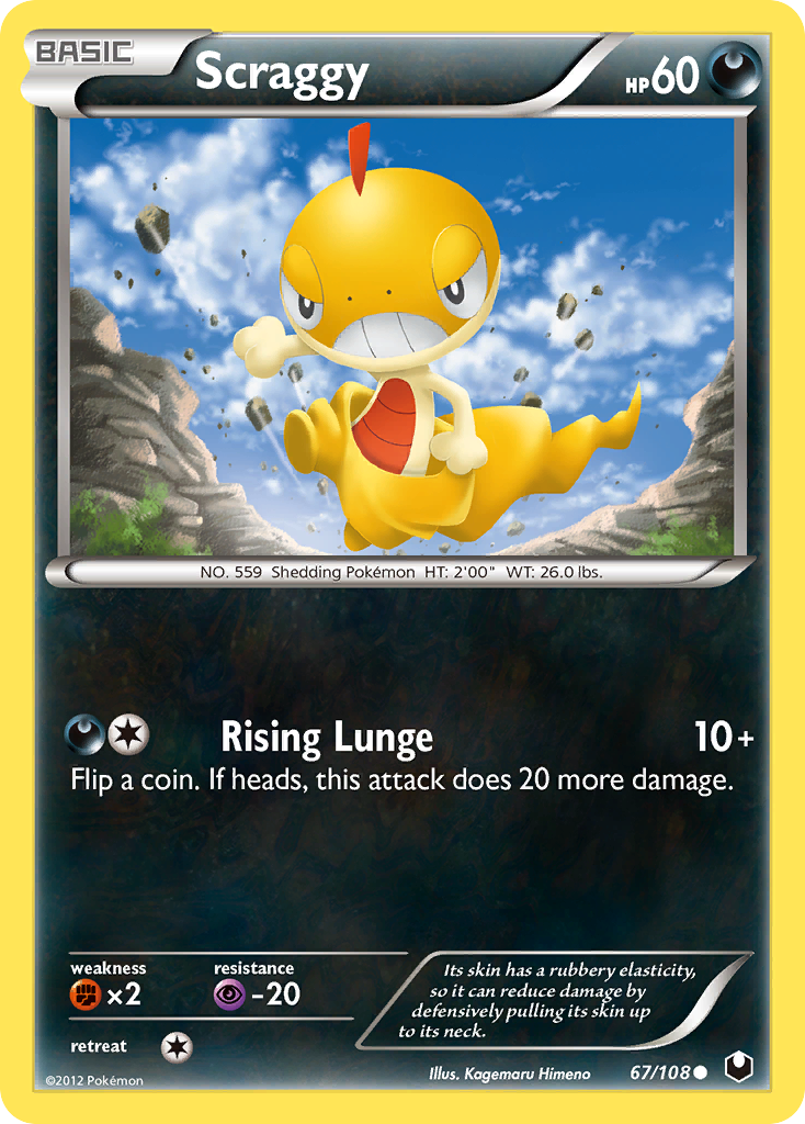 Scraggy — illustrated card