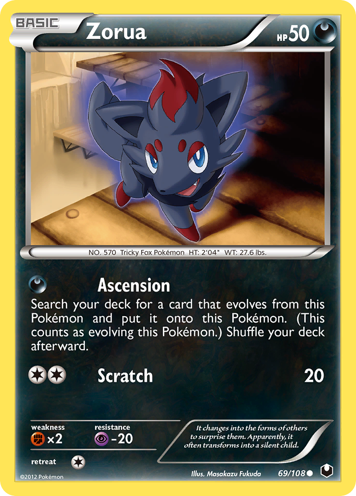 Zorua — illustrated card