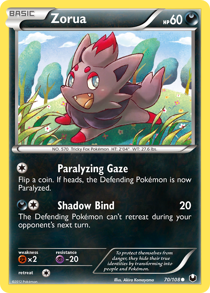 Zorua — illustrated card