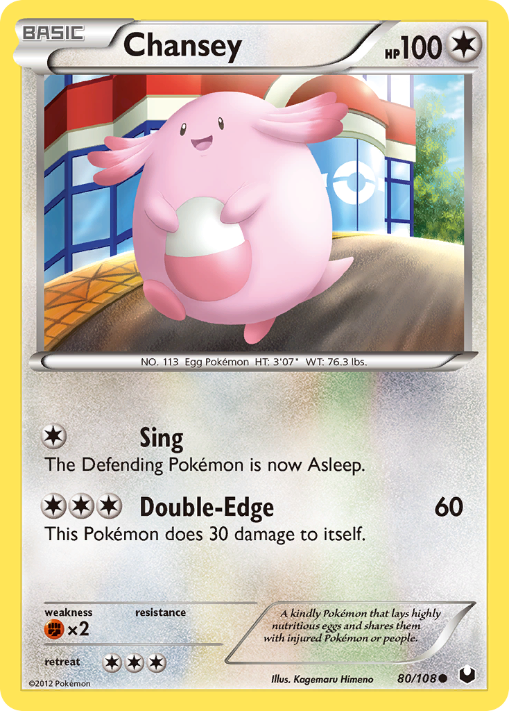 Chansey — illustrated card