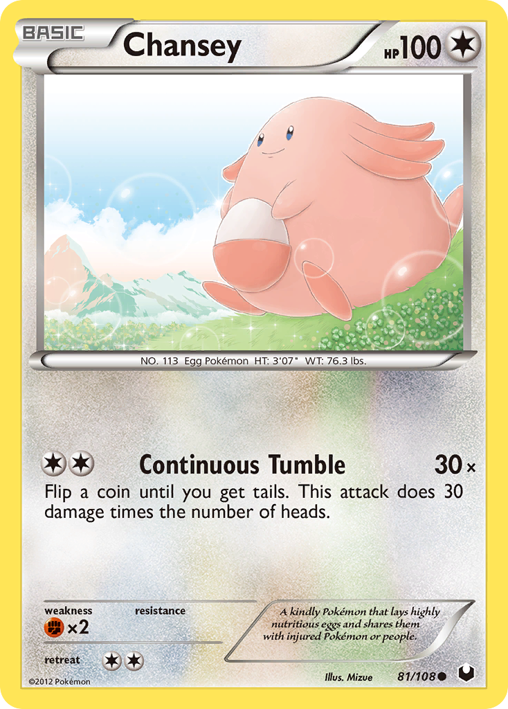 Chansey — illustrated card