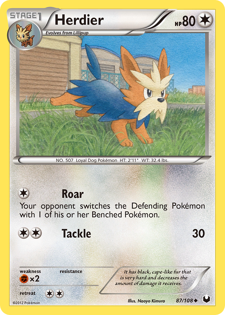 Herdier — illustrated card