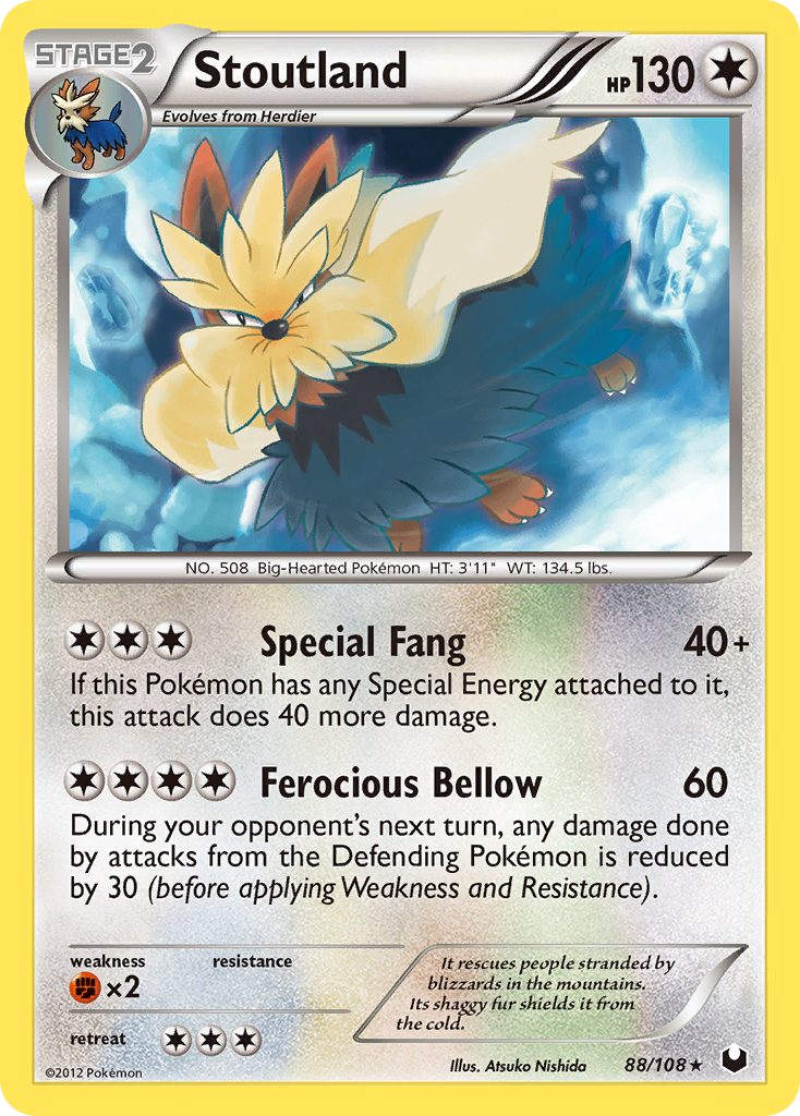 Stoutland — illustrated card