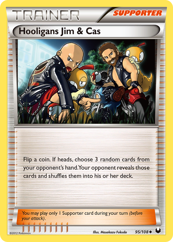 Hooligans Jim & Cas — illustrated card