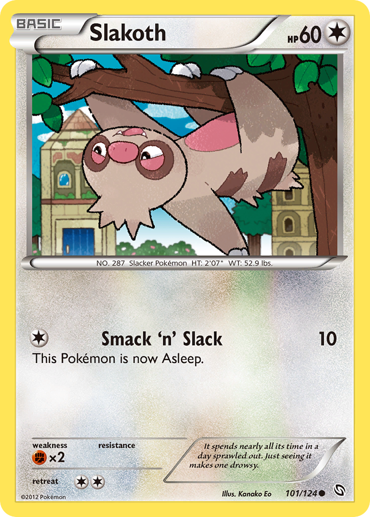 Slakoth — illustrated card