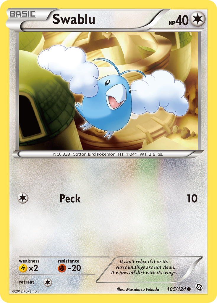 Swablu — illustrated card