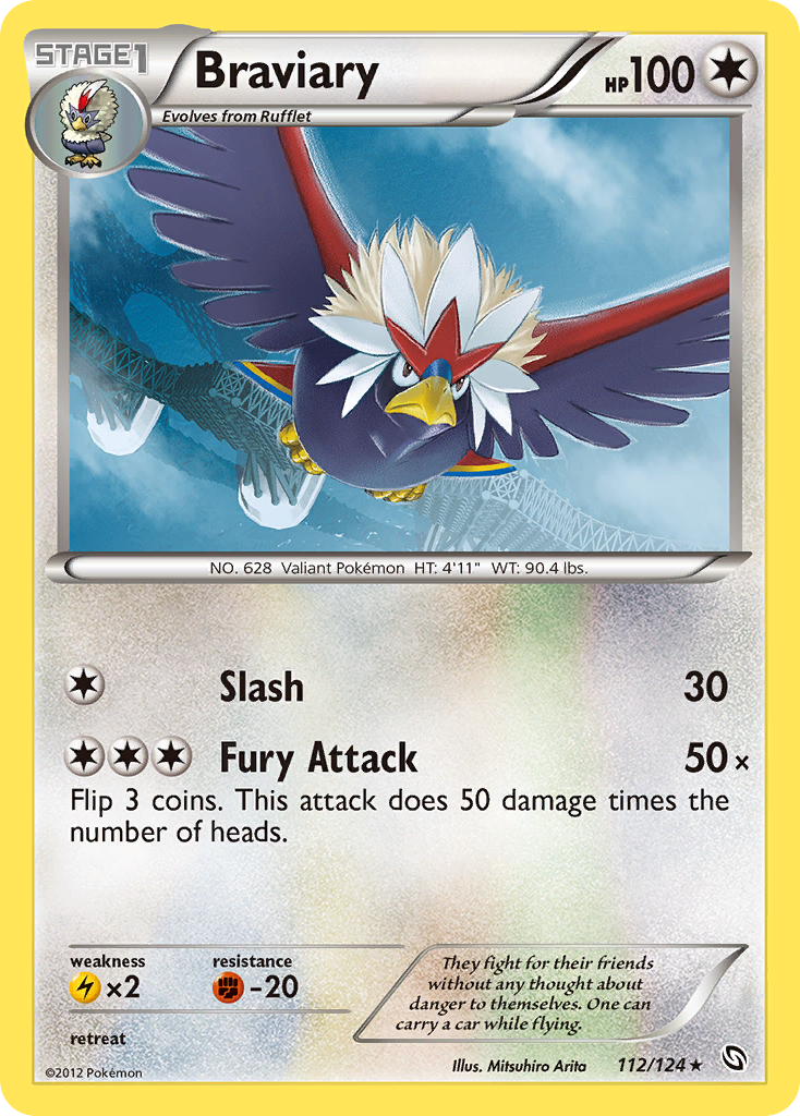 Braviary — illustrated card