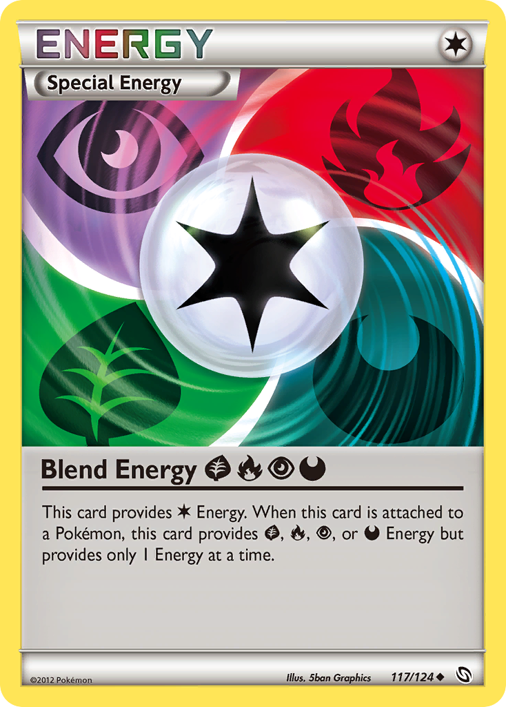 Blend Energy GrassFirePsychicDarkness — illustrated card