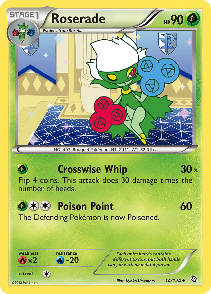Roserade — illustrated card