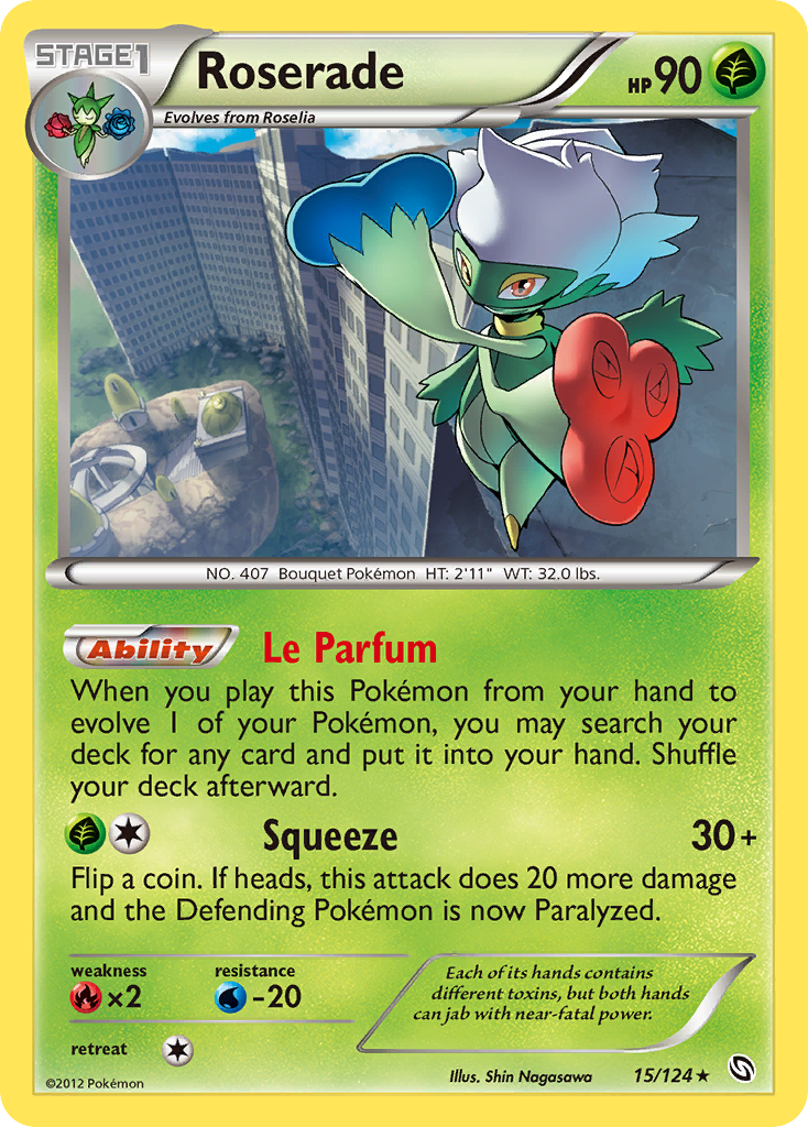 Roserade — illustrated card