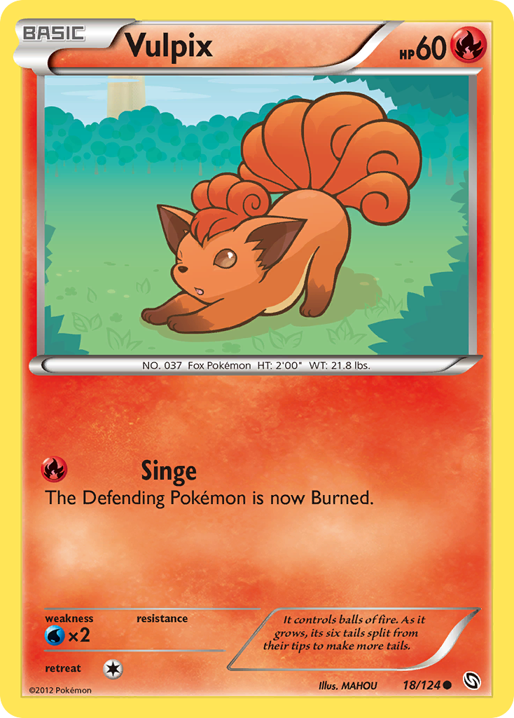 Vulpix — illustrated card