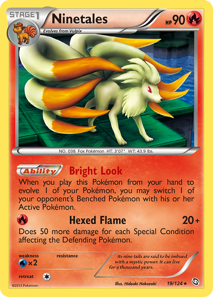 Ninetales — illustrated card