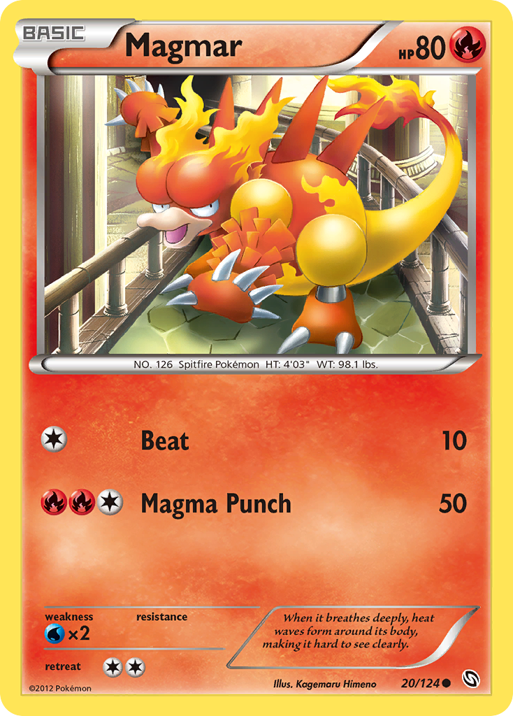 Magmar — illustrated card