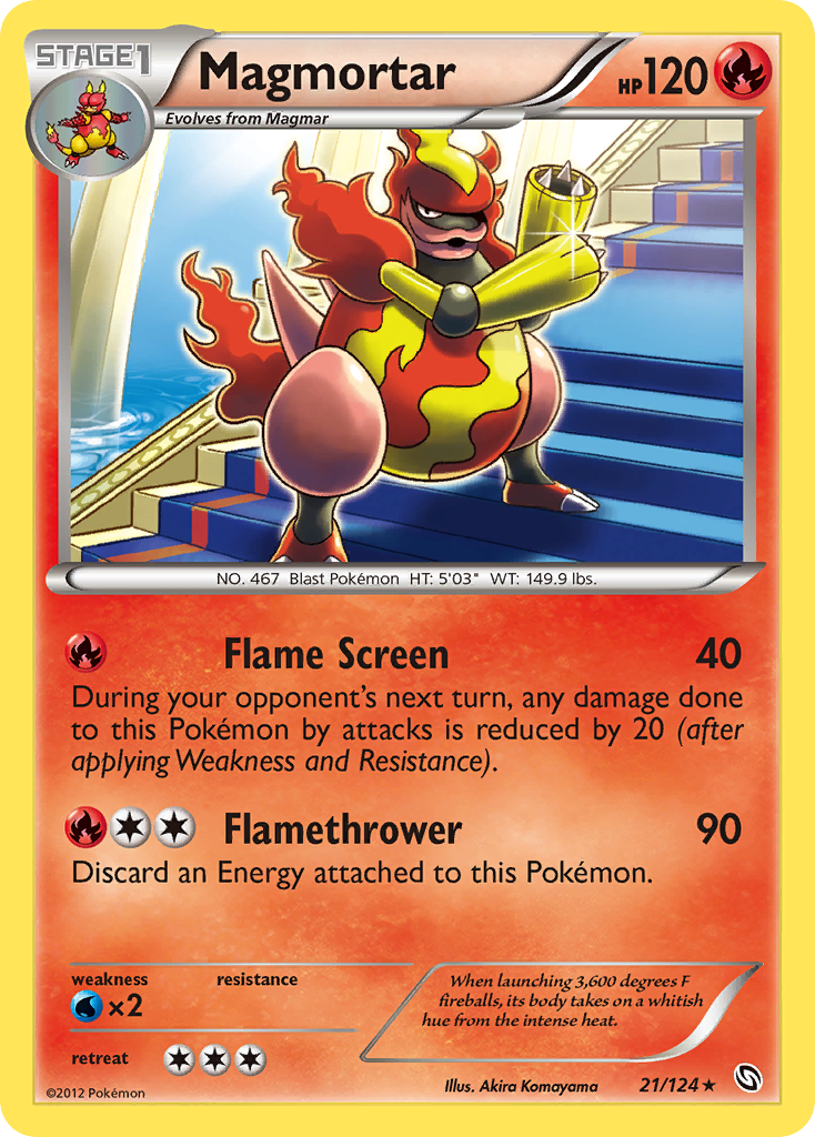Magmortar — illustrated card