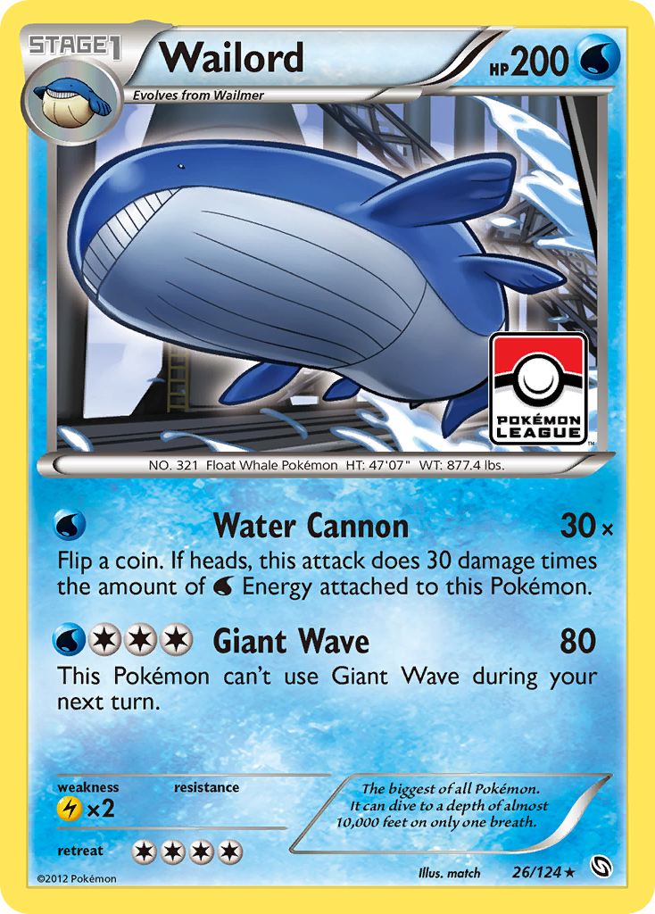 Wailord — illustrated card