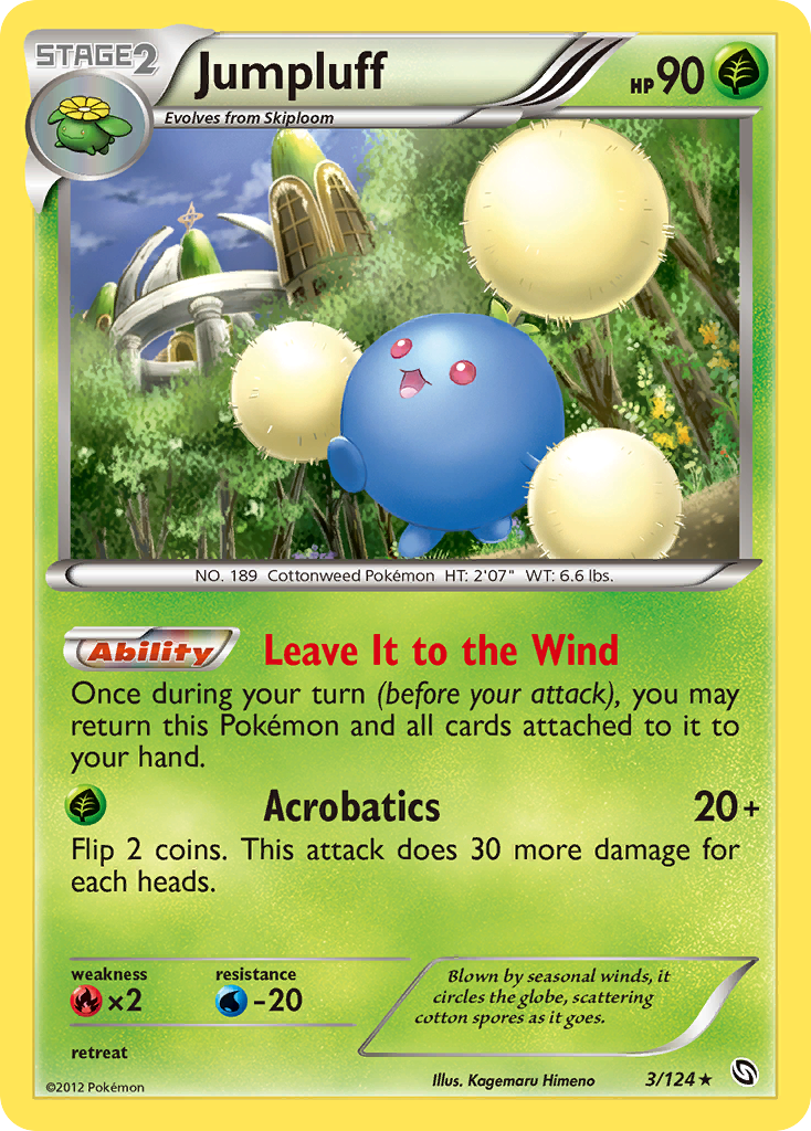 Jumpluff — illustrated card