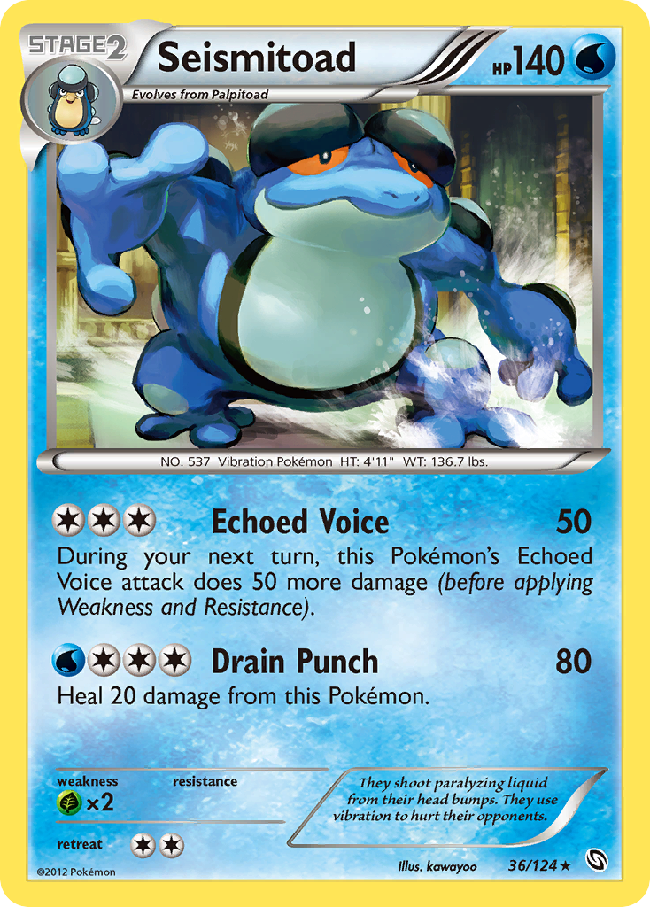 Seismitoad — illustrated card