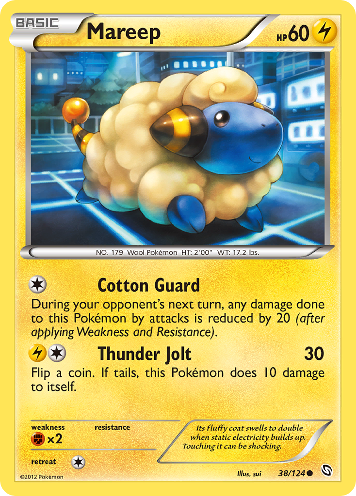 Mareep — illustrated card