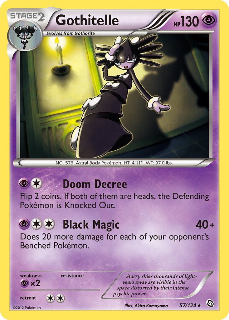 Gothitelle — illustrated card