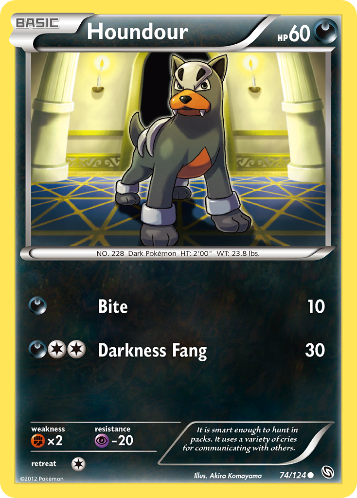 Houndour — illustrated card