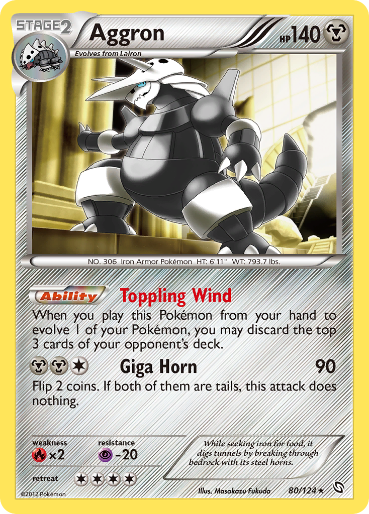 Aggron — illustrated card