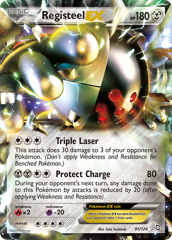 Registeel-EX — illustrated card