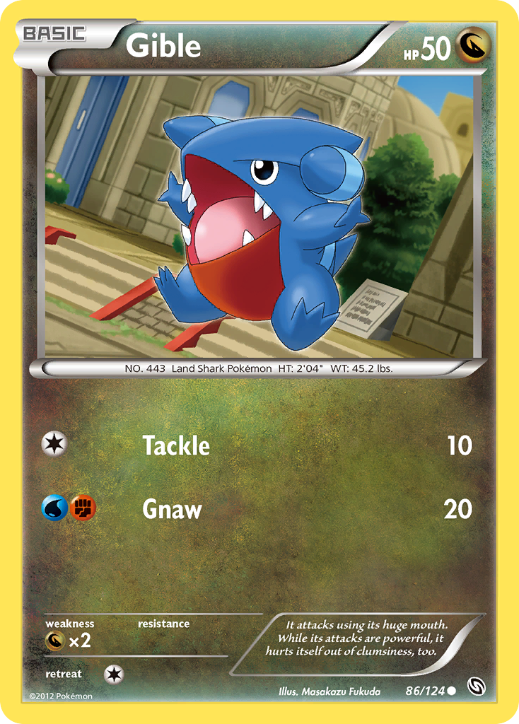 Gible — illustrated card