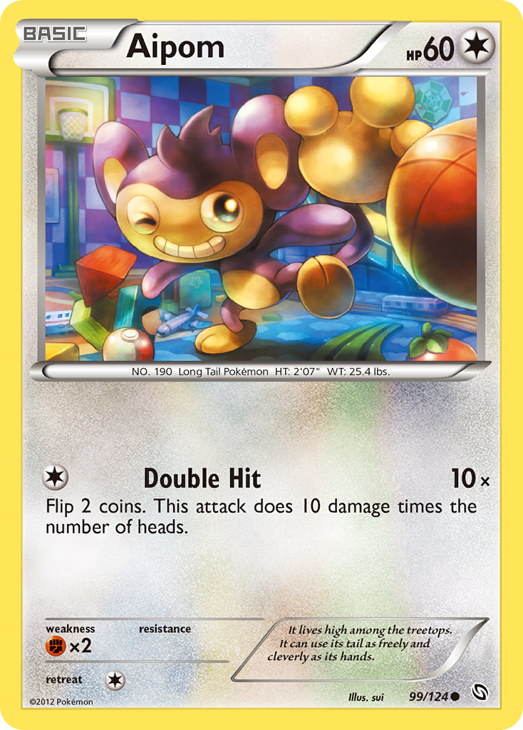 Aipom — illustrated card