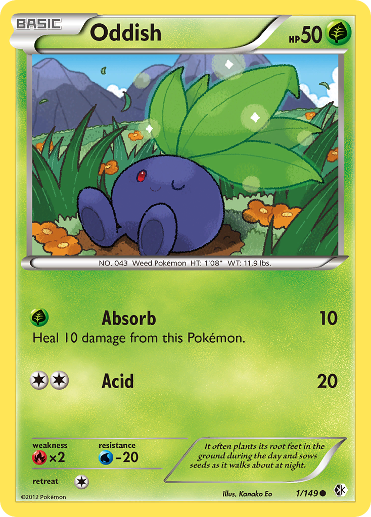 Oddish — illustrated card
