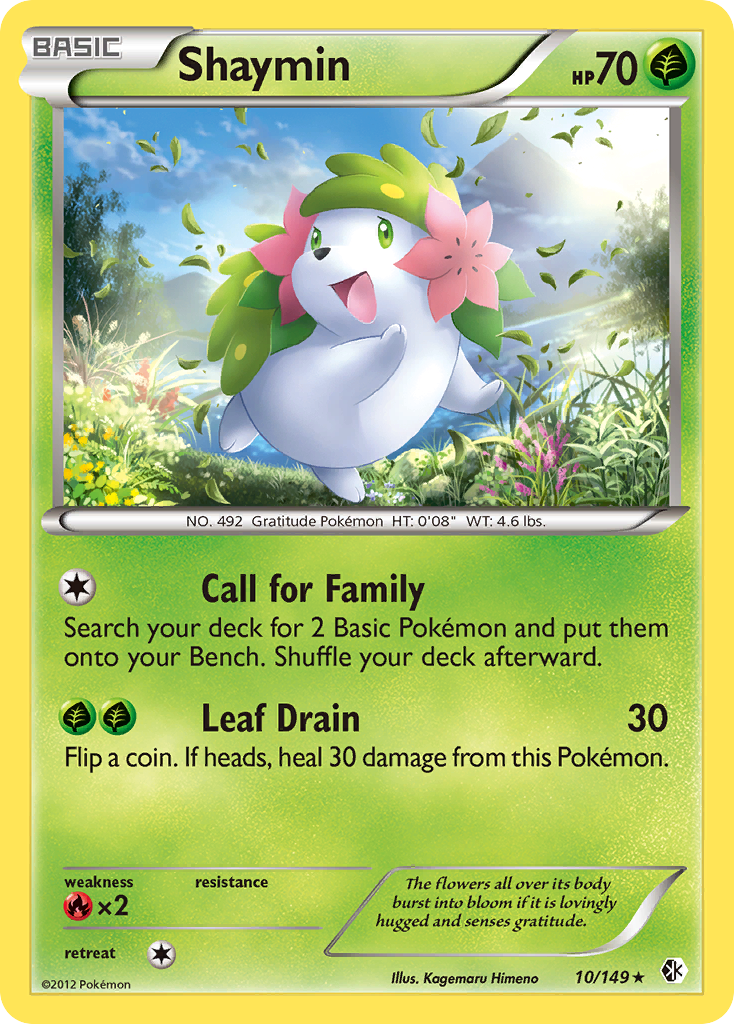 Shaymin — illustrated card