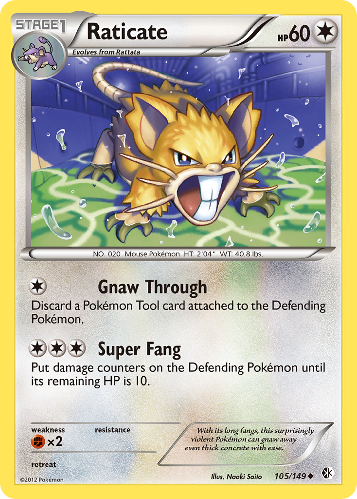 Raticate — illustrated card